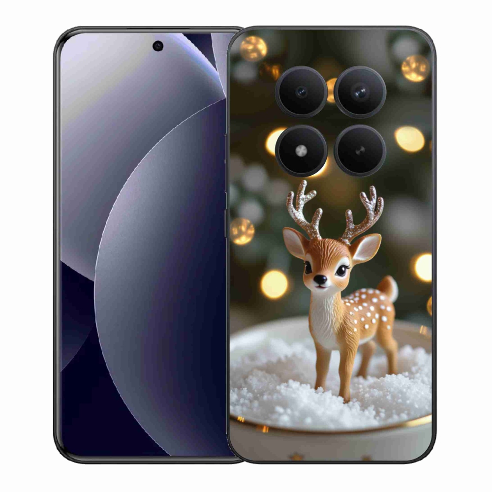 Gél borítás mmCase a Xiaomi Redmi Note 15 Pro+ 5G számára - aranyos karácsonyi szarvasok