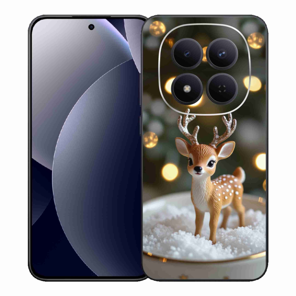 Gél borítás mmCase a Xiaomi Redmi Note 15 Pro 5G számára - aranyos karácsonyi szarvasok