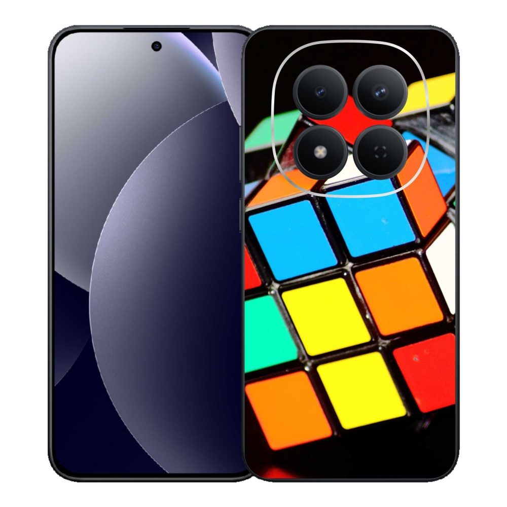 Gél borítás mmCase a Xiaomi Redmi Note 15 Pro 5G-hez - Rubik-kocka