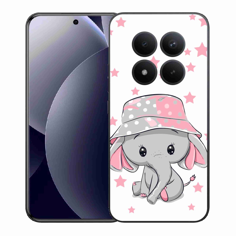 Gél borítás mmCase a Xiaomi Redmi Note 15 Pro+ 5G/Xiaomi Poco M8 Pro 5G - rózsaszín elefánthoz