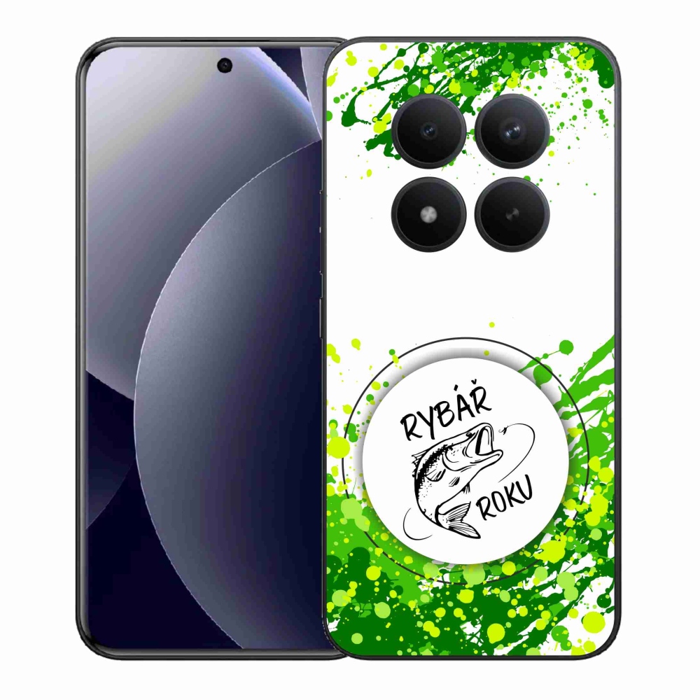 Gél borítás mmCase a Xiaomi Redmi Note 15 Pro+ 5G/Xiaomi Poco M8 Pro 5G számára - az év halászának fehér háttere