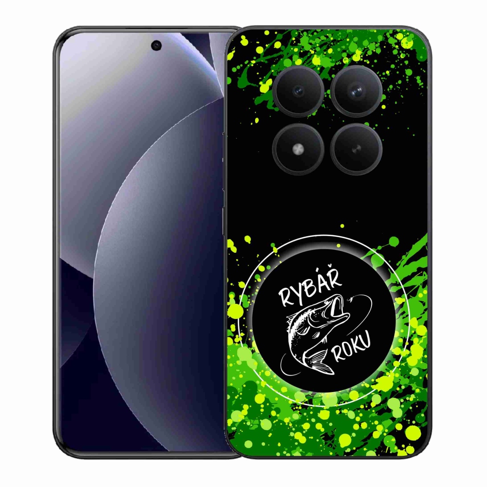 Gél borítás mmCase a Xiaomi Redmi Note 15 Pro+ 5G/Xiaomi Poco M8 Pro 5G számára - az év halászának fekete háttere