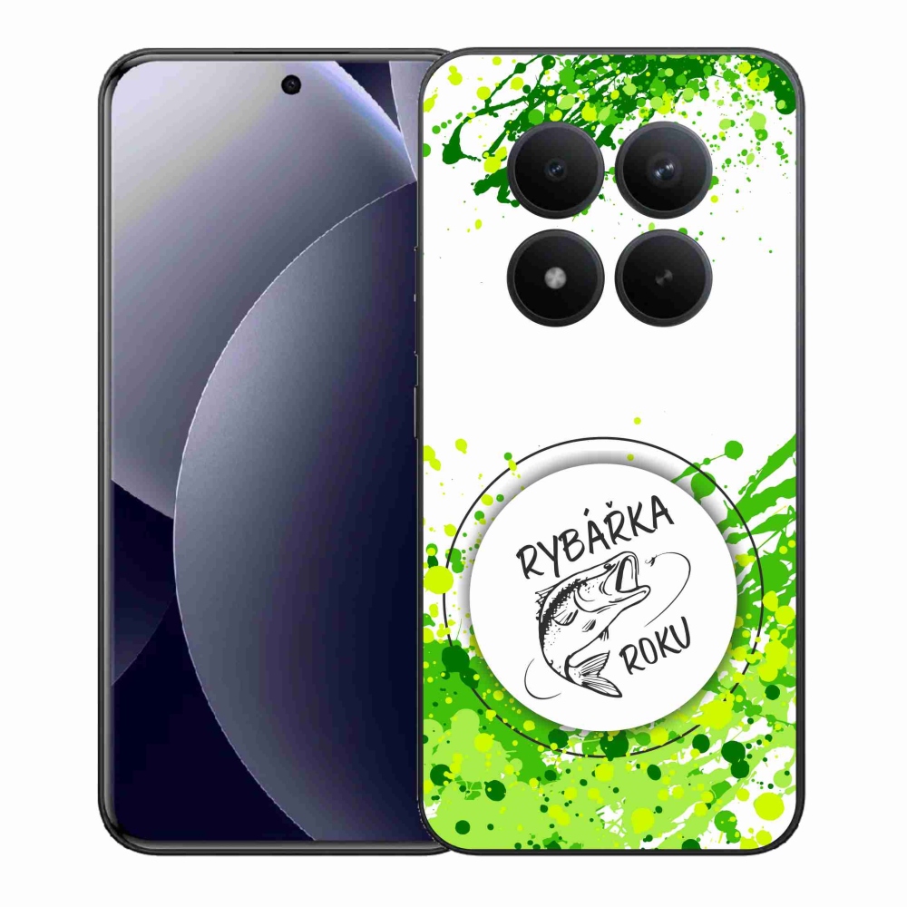 Gél borítás mmCase a Xiaomi Redmi Note 15 Pro+ 5G/Xiaomi Poco M8 Pro 5G számára - az év halászának fehér háttere