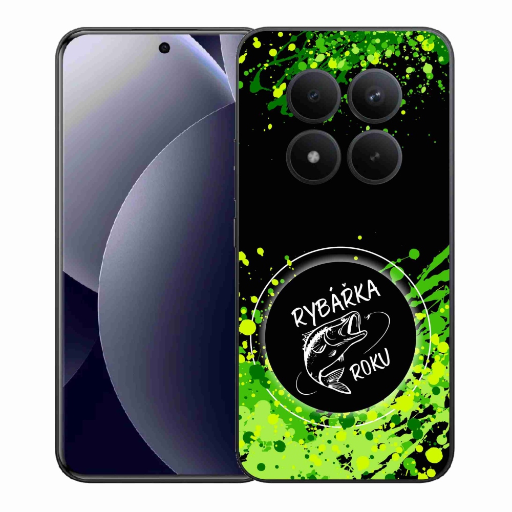 Gél borítás mmCase a Xiaomi Redmi Note 15 Pro+ 5G/Xiaomi Poco M8 Pro 5G számára - az év halászának fekete háttere