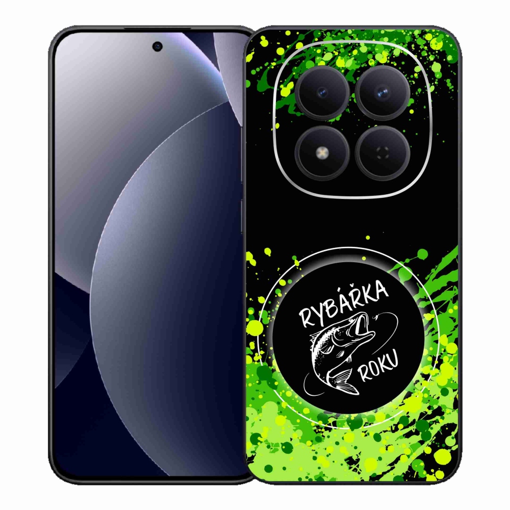 Gél borító mmCase a Xiaomi Redmi Note 15 Pro 5G-hez - az év halászának fekete háttere