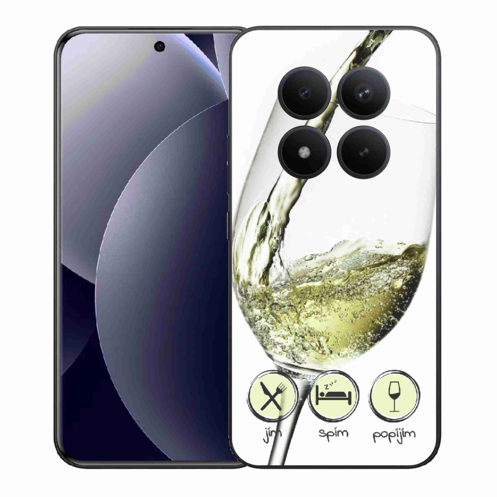 Gél borítás mmCase a Xiaomi Redmi Note 15 Pro+ 5G/Xiaomi Poco M8 Pro 5G számára - borospohár fehér