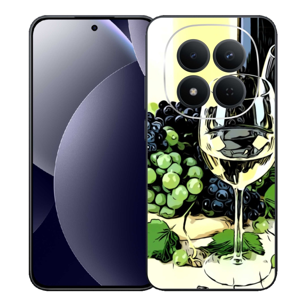 Gél borítás mmCase a Xiaomi Redmi Note 15 Pro 5G számára - pohár bor