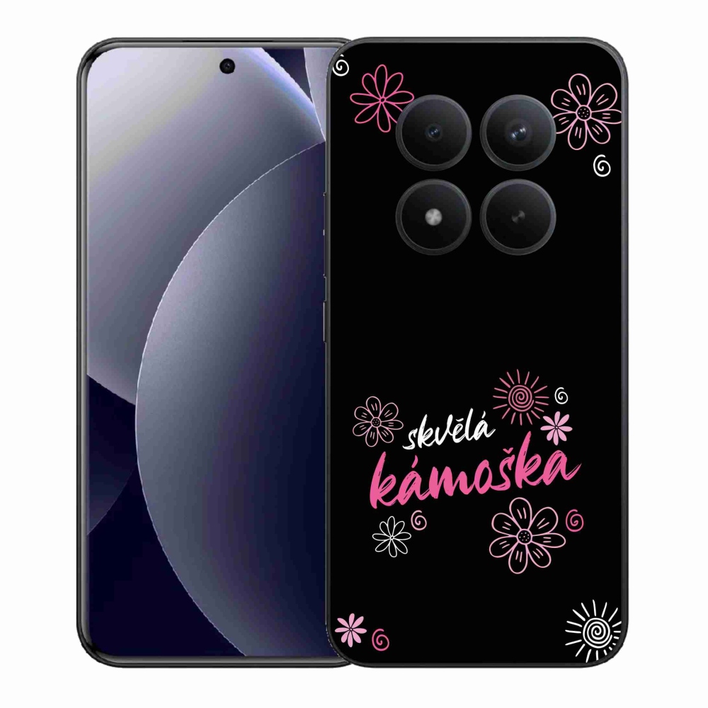 Gél borítás mmCase a Xiaomi Redmi Note 15 Pro+ 5G/Xiaomi Poco M8 Pro 5G - nagyszerű haver fekete háttérrel