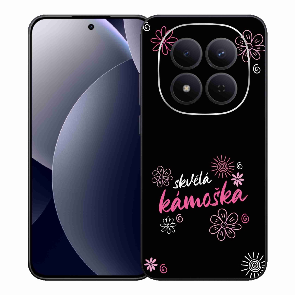 Gél borítás mmCase a Xiaomi Redmi Note 15 Pro 5G - nagyszerű haver fekete háttérrel