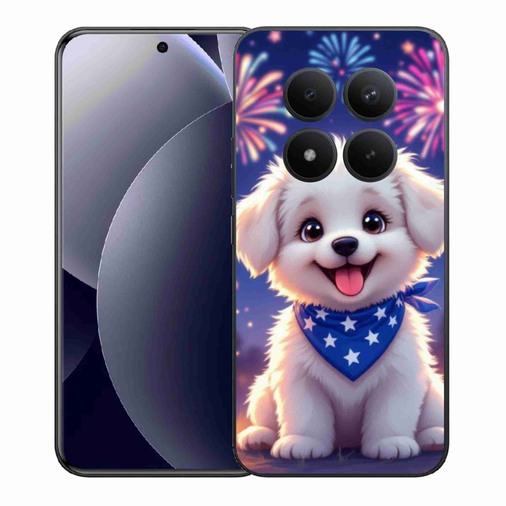 Gél borítás mmCase a Xiaomi Redmi Note 15 Pro+ 5G/Xiaomi Poco M8 Pro 5G számára - ünnepi kölyökkutyakölyök