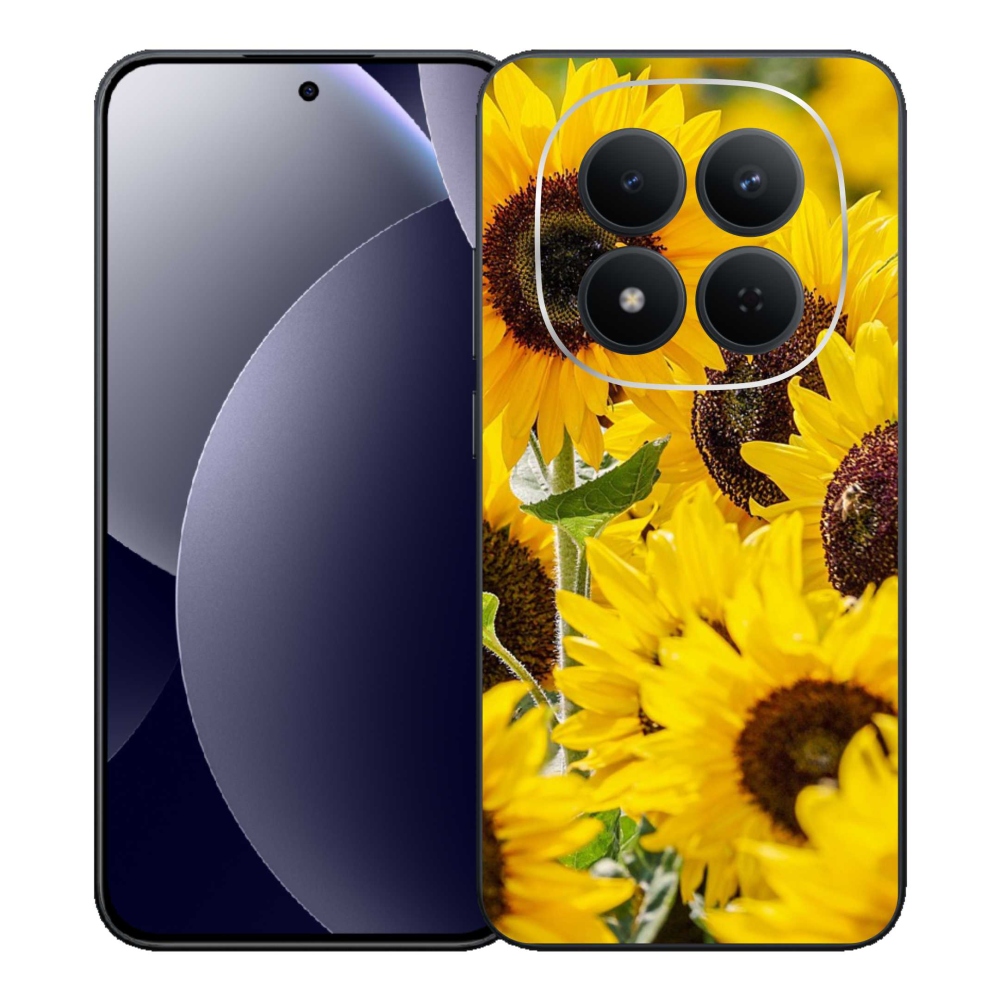 Gél borítás mmCase a Xiaomi Redmi Note 15 Pro 5G számára - Napraforgó