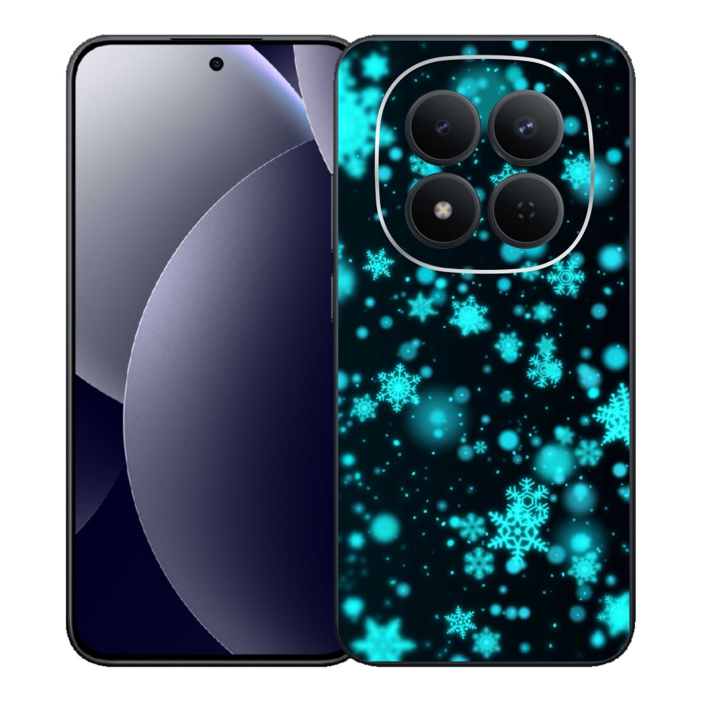 Gél borítás mmCase a Xiaomi Redmi Note 15 Pro 5G-hez - hópelyhek 1