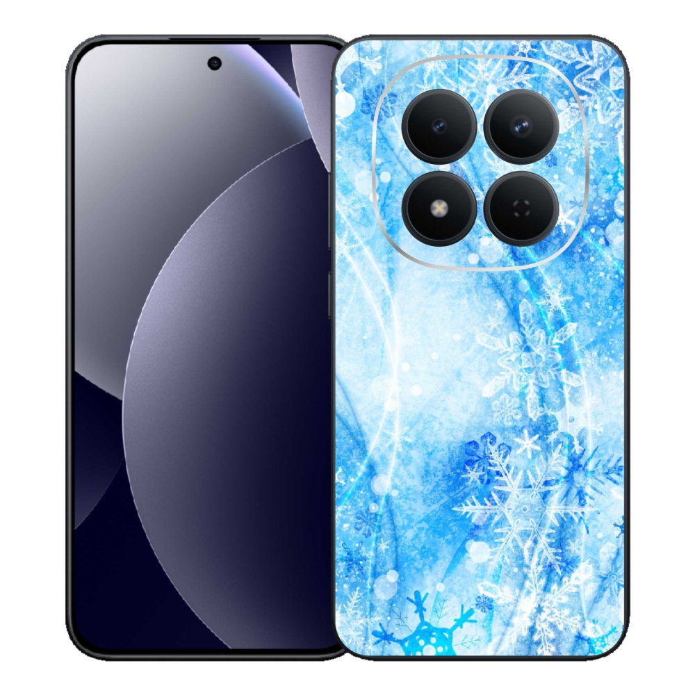 Gél borítás mmCase a Xiaomi Redmi Note 15 Pro 5G számára - hópelyhek