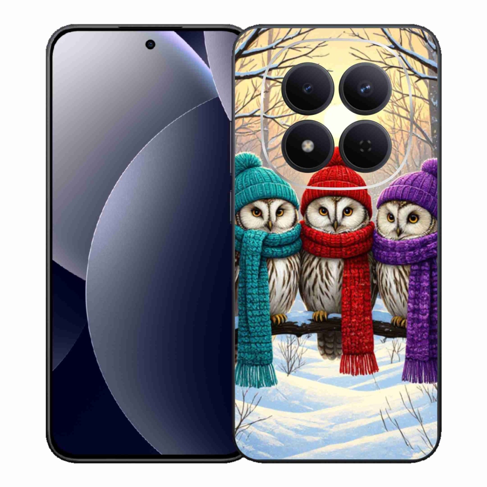 Gél borítás mmCase a Xiaomi Redmi Note 15 Pro 5G számára - bagoly barátok