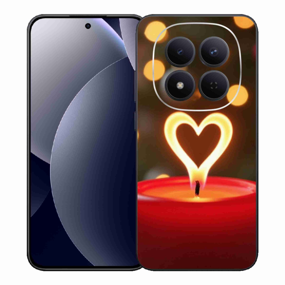 Gél borítás mmCase a Xiaomi Redmi Note 15 Pro 5G-hez - láng szíve