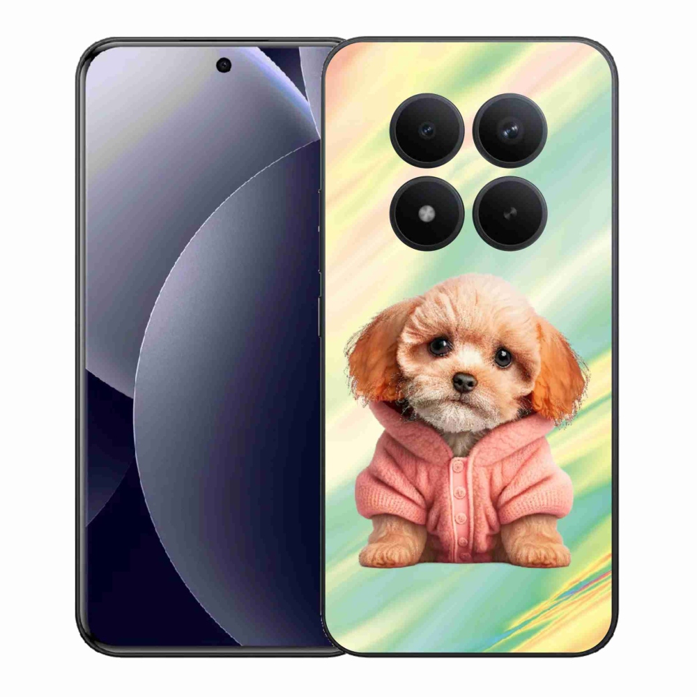 Gél borítás mmCase a Xiaomi Redmi Note 15 Pro+ 5G/Xiaomi Poco M8 Pro 5G - pulóveres kölyökkutyákhoz