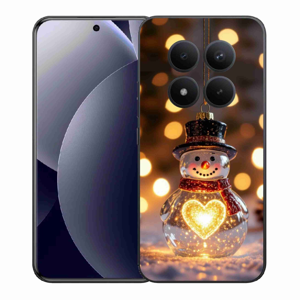 Gél borítás mmCase a Xiaomi Redmi Note 15 Pro+ 5G - karácsonyi hóemberhez