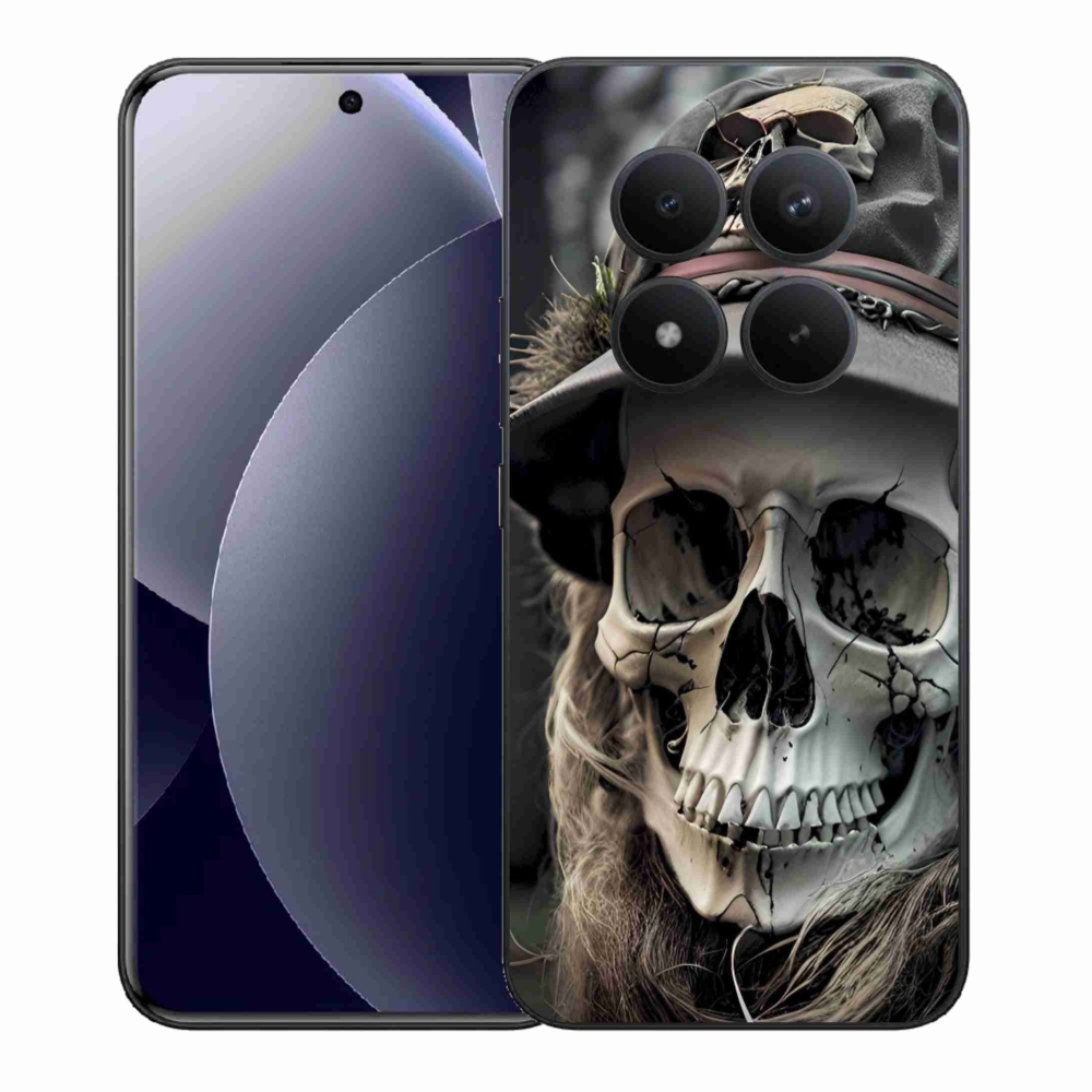 Gél borítás mmCase a Xiaomi Redmi Note 15 Pro+ 5G/Xiaomi Poco M8 Pro 5G - sötét koponya számára