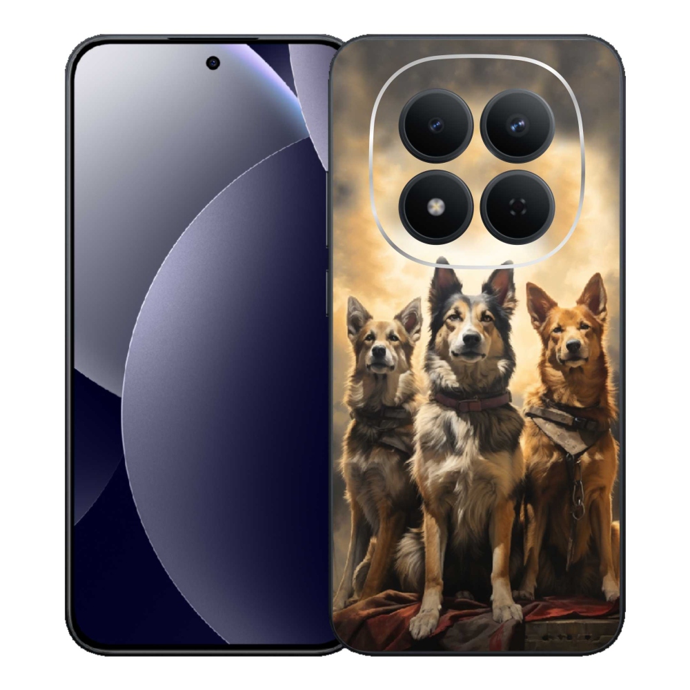 Gél borítás mmCase a Xiaomi Redmi Note 15 Pro 5G-hez - három kutya