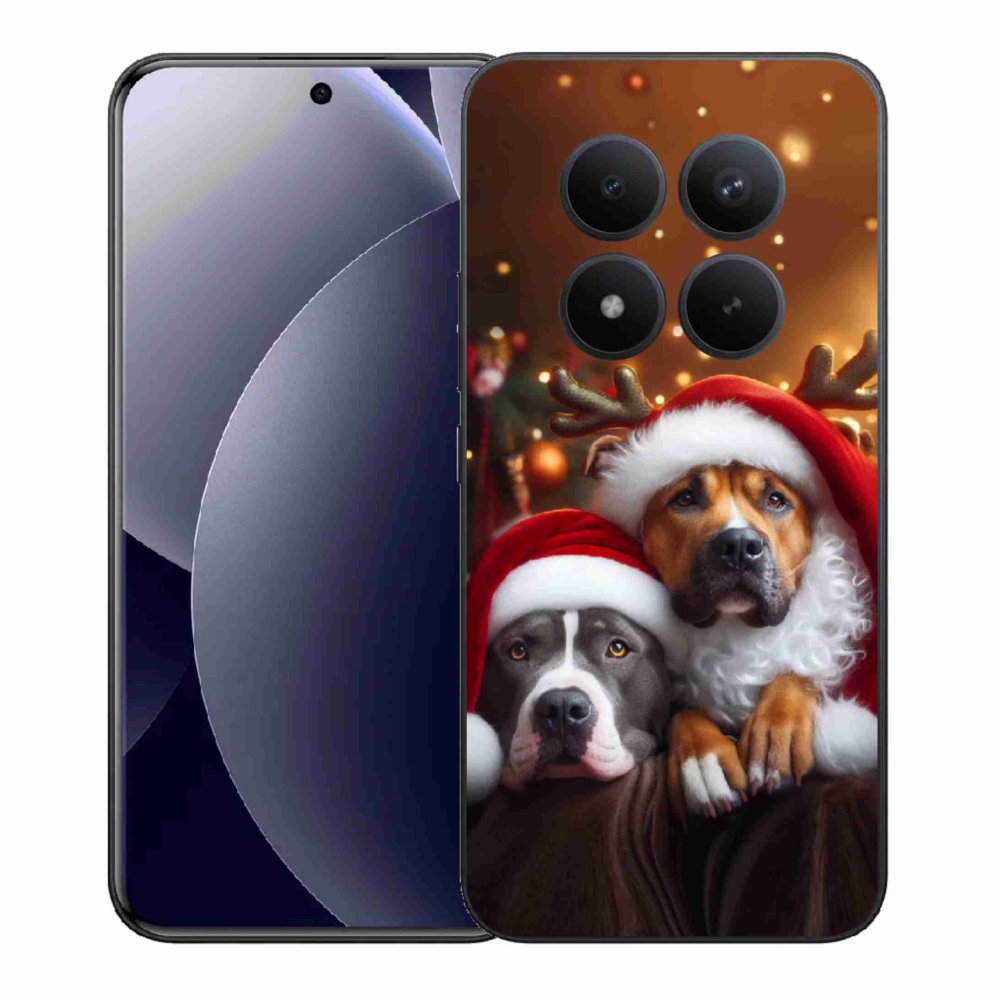 Gél borítás mmCase a Xiaomi Redmi Note 15 Pro+ 5G/Xiaomi Poco M8 Pro 5G - Karácsonyi kutyákhoz