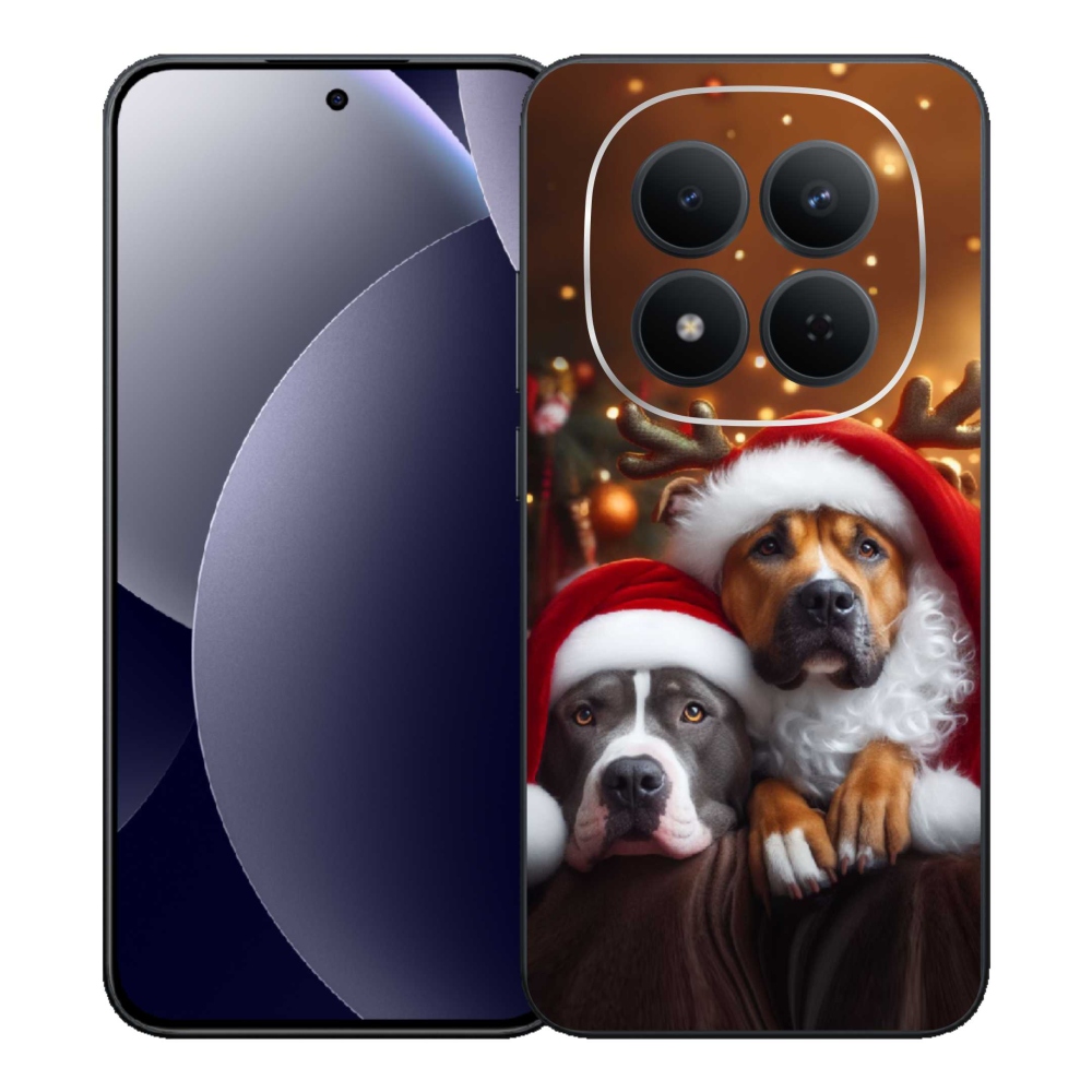 Gél borító mmCase a Xiaomi Redmi Note 15 Pro 5G-hez - Karácsonyi kutyák