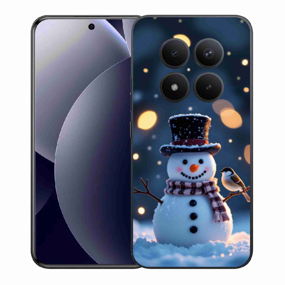 Gél borítás mmCase a Xiaomi Redmi Note 15 Pro+ 5G - karácsonyi hóemberhez