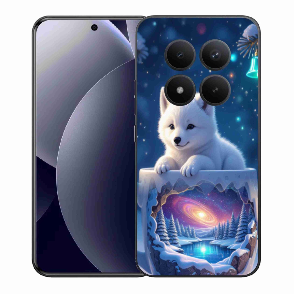 Gél borítás mmCase a Xiaomi Redmi Note 15 Pro+ 5G/Xiaomi Poco M8 Pro 5G számára - karácsonyi kölyökkutya