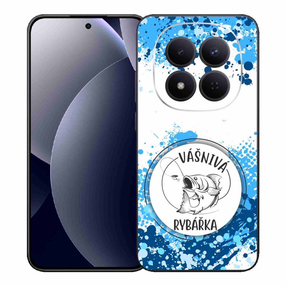 Gél borító mmCase a Xiaomi Redmi Note 15 Pro 5G számára - szenvedélyes halász fehér háttérrel