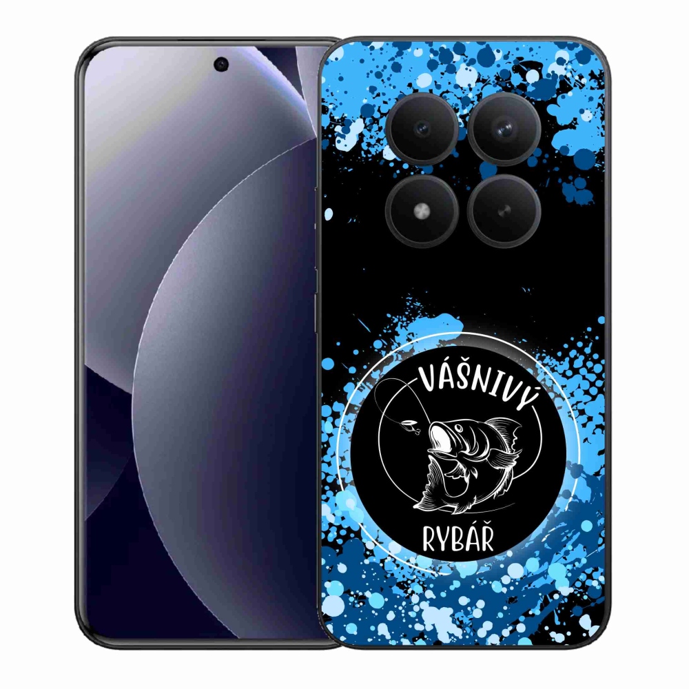 Gél borító mmCase a Xiaomi Redmi Note 15 Pro+ 5G/Xiaomi Poco M8 Pro 5G - szenvedélyes halász fekete háttérrel