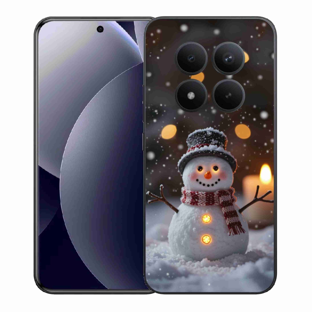 Gél borítás mmCase a Xiaomi Redmi Note 15 Pro+ 5G - boldog hóemberhez