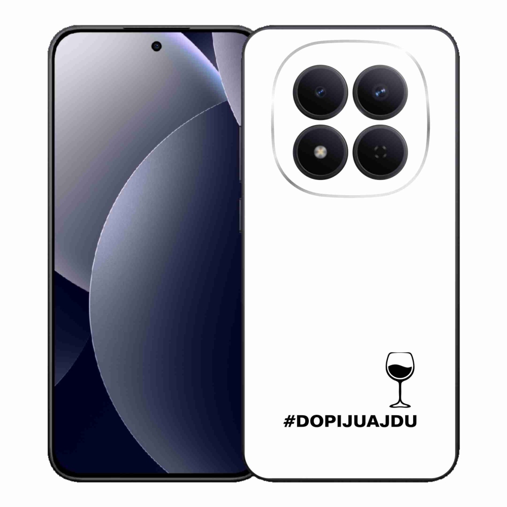 Gél borítás mmCase a Xiaomi Redmi Note 15 Pro 5G-hez - bor motívum fehér háttérrel