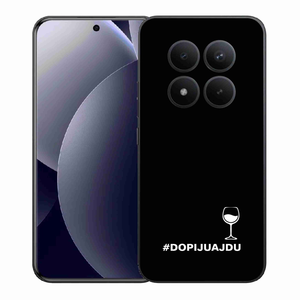 Gél borítás mmCase a Xiaomi Redmi Note 15 Pro+ 5G/Xiaomi Poco M8 Pro 5G - bor motívum fekete háttérrel