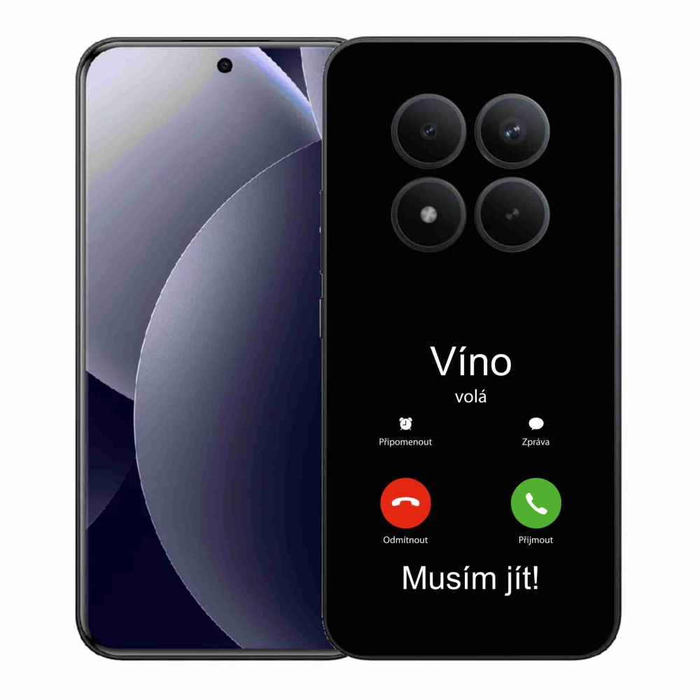 Gél borítás mmCase a Xiaomi Redmi Note 15 Pro+ 5G/Xiaomi Poco M8 Pro 5G számára - bor hívások fekete háttérrel