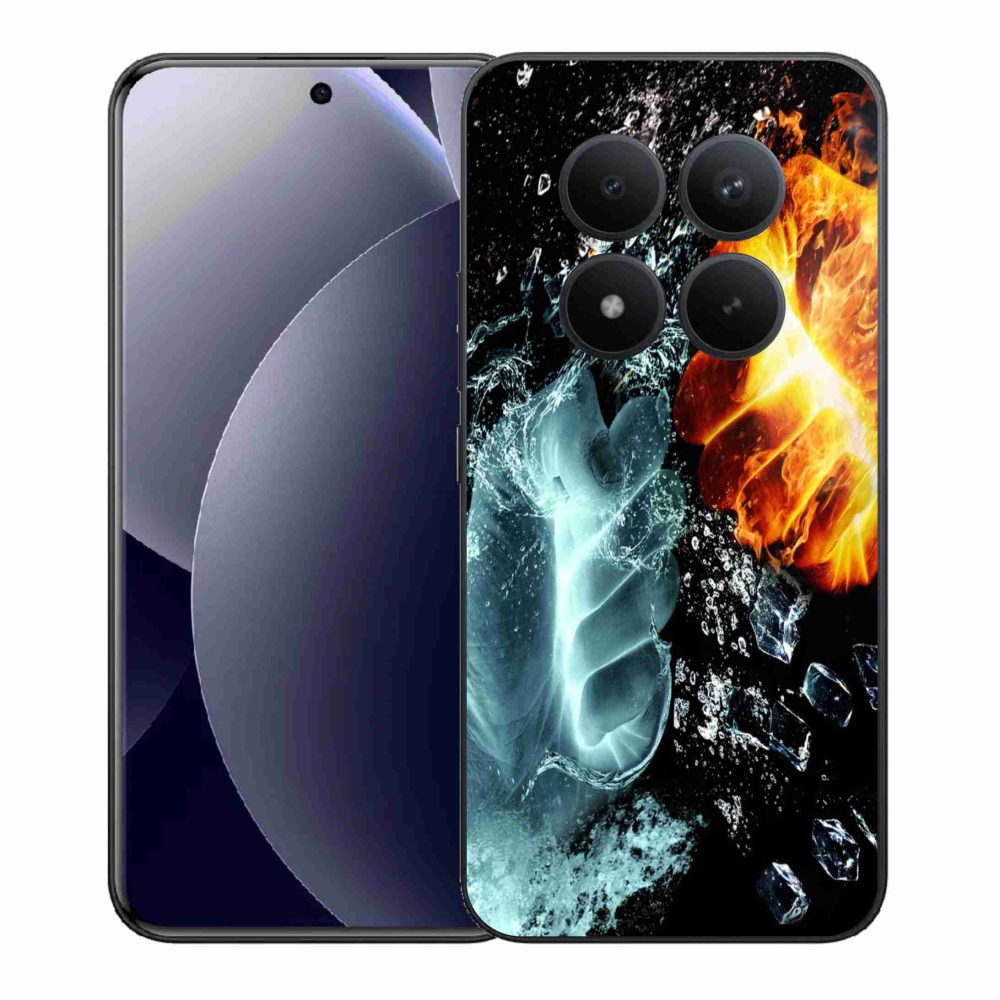 Gél borítás mmCase a Xiaomi Redmi Note 15 Pro+ 5G/Xiaomi Poco M8 Pro 5G - víz és tűz számára