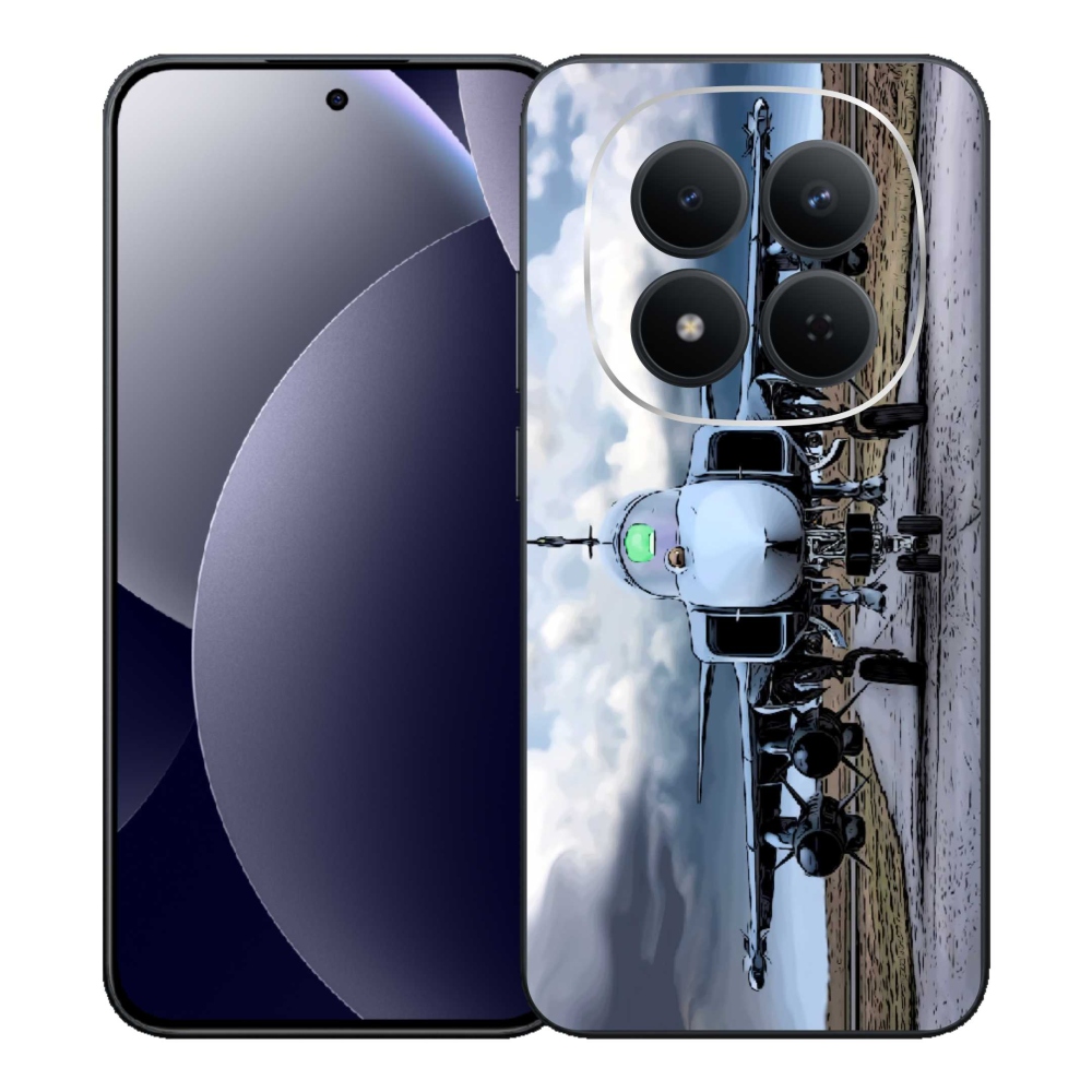Gél borítás mmCase a Xiaomi Redmi Note 15 Pro 5G-hez - katonai repülőgépekhez