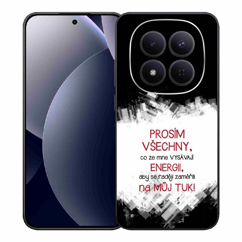 Gél borító mmCase a Xiaomi Redmi Note 15 Pro 5G-hez - vicces szöveg 1 piros