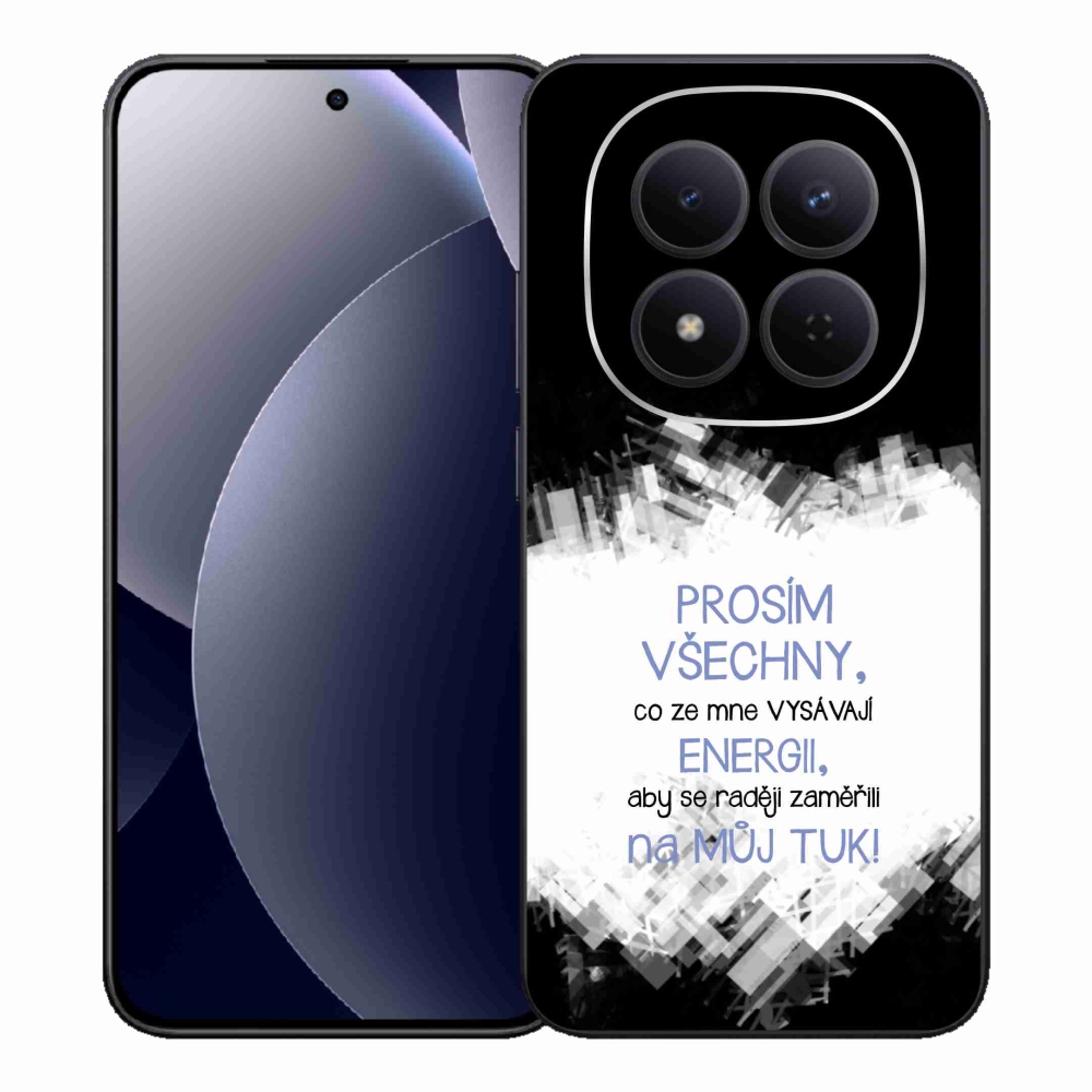 Gél borító mmCase a Xiaomi Redmi Note 15 Pro 5G-hez - vicces szöveg 1 kék