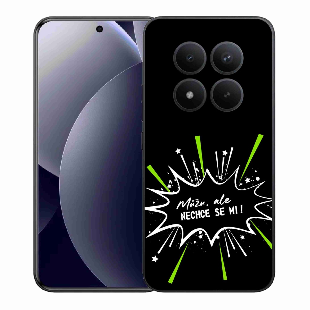 Gél borító mmCase a Xiaomi Redmi Note 15 Pro+ 5G/Xiaomi Poco M8 Pro 5G számára - vicces szöveg 11 fekete háttérrel