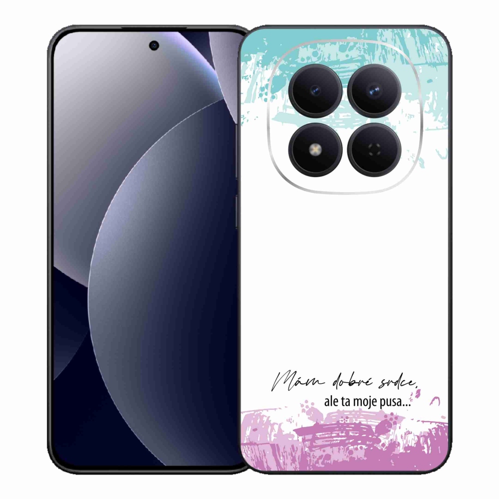 Gél borító mmCase a Xiaomi Redmi Note 15 Pro 5G-hez - vicces szöveg 3 fehér háttérrel