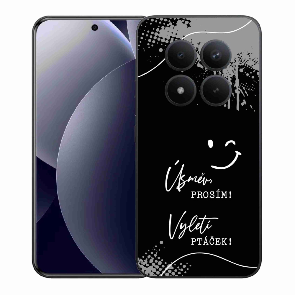 Gél borító mmCase a Xiaomi Redmi Note 15 Pro+ 5G/Xiaomi Poco M8 Pro 5G számára - vicces szöveg 4 fekete háttérrel