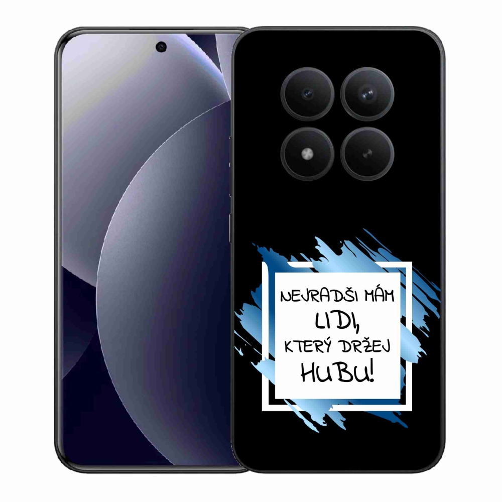 Gél borító mmCase a Xiaomi Redmi Note 15 Pro+ 5G/Xiaomi Poco M8 Pro 5G számára - vicces szöveg 7 fehér és fekete háttérrel