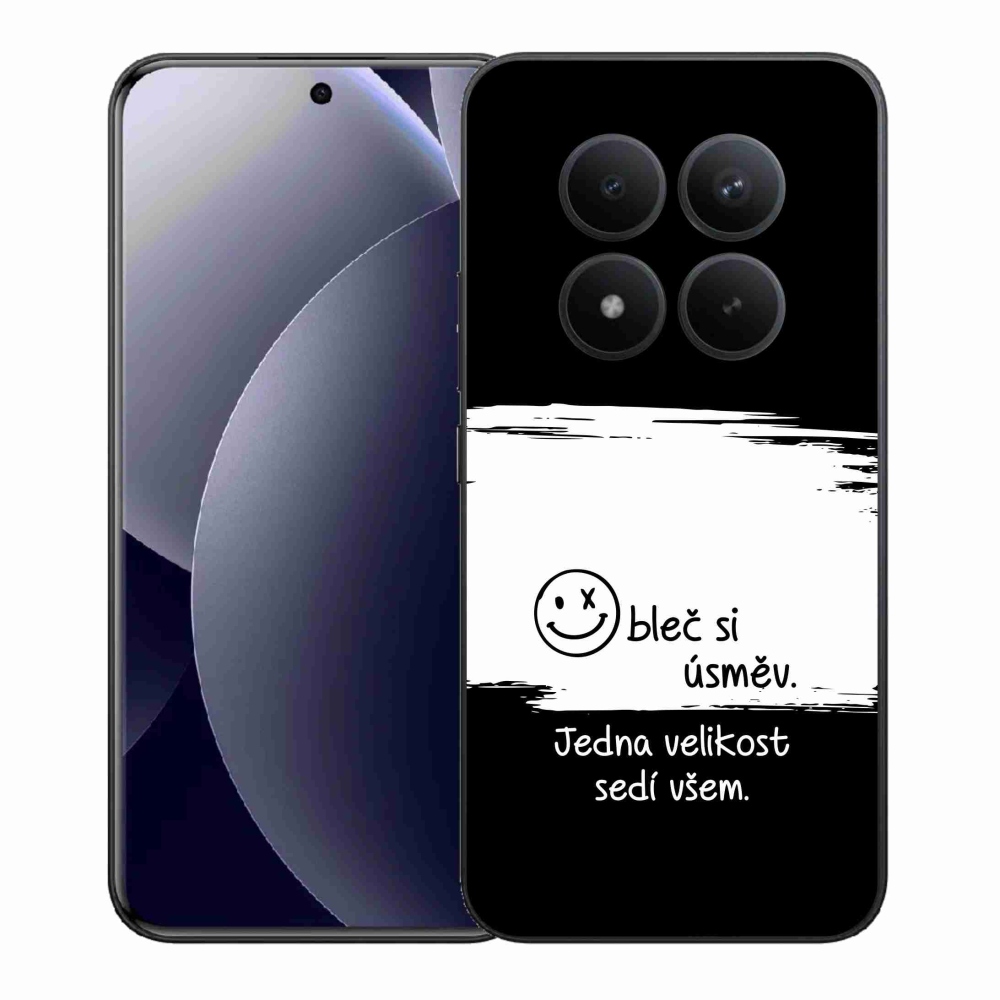 Gél borító mmCase a Xiaomi Redmi Note 15 Pro+ 5G/Xiaomi Poco M8 Pro 5G számára - vicces szöveg 8 fekete és fehér háttérrel