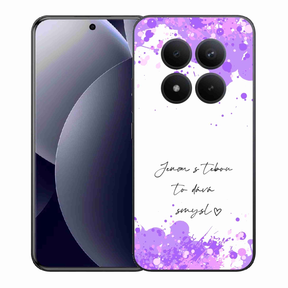 Gél borító mmCase a Xiaomi Redmi Note 15 Pro+ 5G/Xiaomi Poco M8 Pro 5G - szerelmes szöveg fehér háttérrel