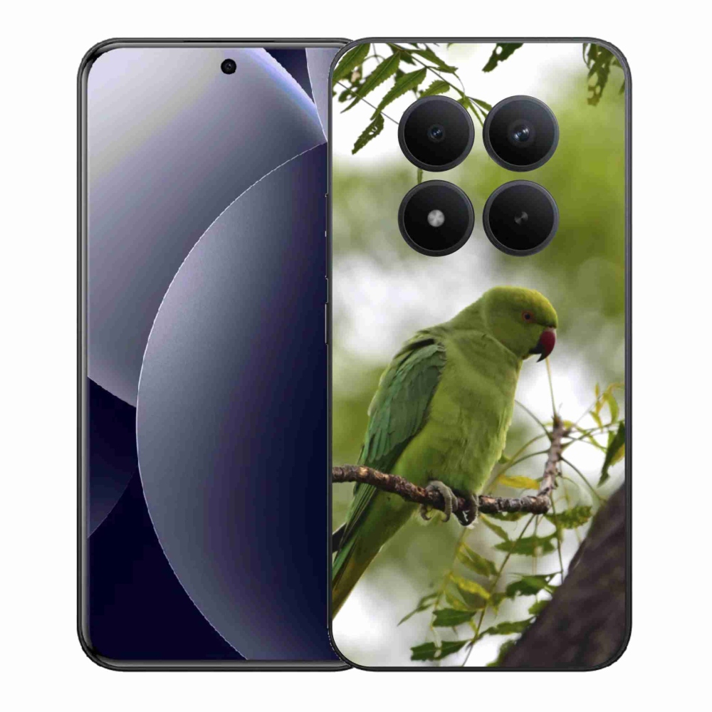 Zselés borítás mmCase a Xiaomi Redmi Note 15 Pro+ 5G/Xiaomi Poco M8 Pro 5G számára - zöld papagáj