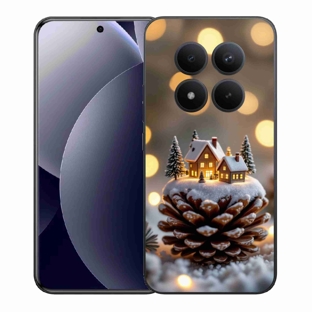 Gél borítás mmCase a Xiaomi Redmi Note 15 Pro+ 5G - téli falu számára