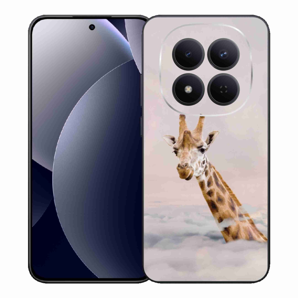 Gél borítás mmCase a Xiaomi Redmi Note 15 Pro 5G-hez - zsiráf a felhőkben
