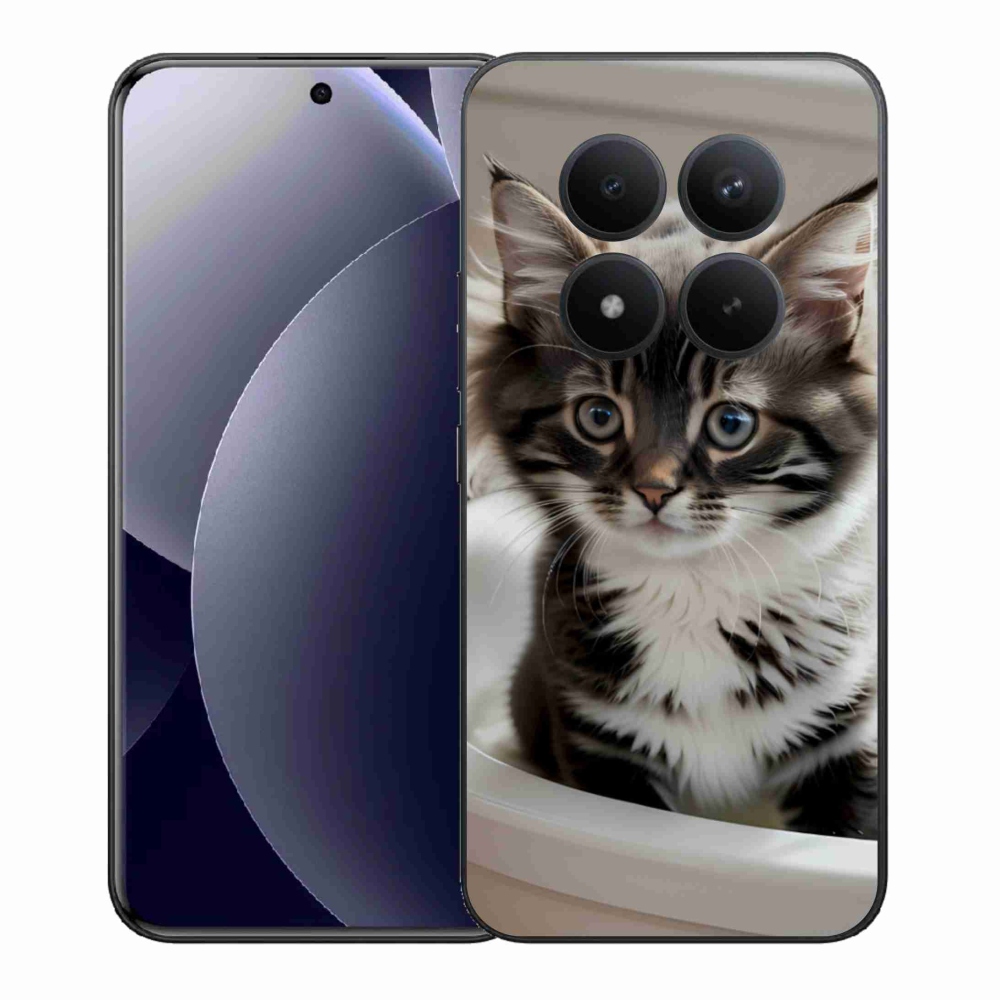 Gél borítás mmCase a Xiaomi Redmi Note 15 Pro+ 5G/Xiaomi Poco M8 Pro 5G számára - kíváncsi cica