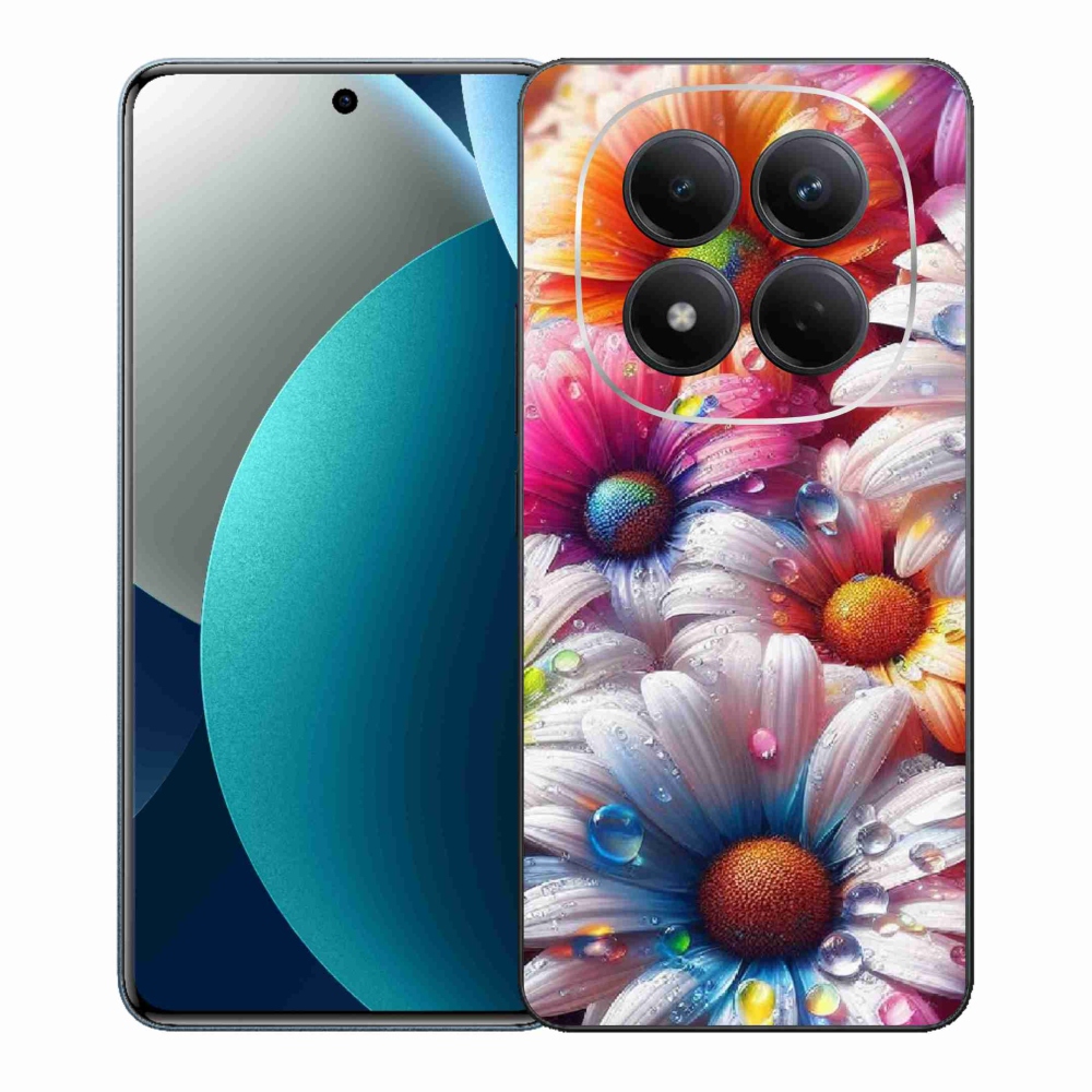 Gél borítás mmCase a Xiaomi Redmi Note 15 Pro számára - színes százszorszépek