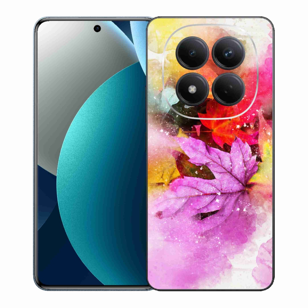 Gél borítás mmCase a Xiaomi Redmi Note 15 Pro számára - színes levelek