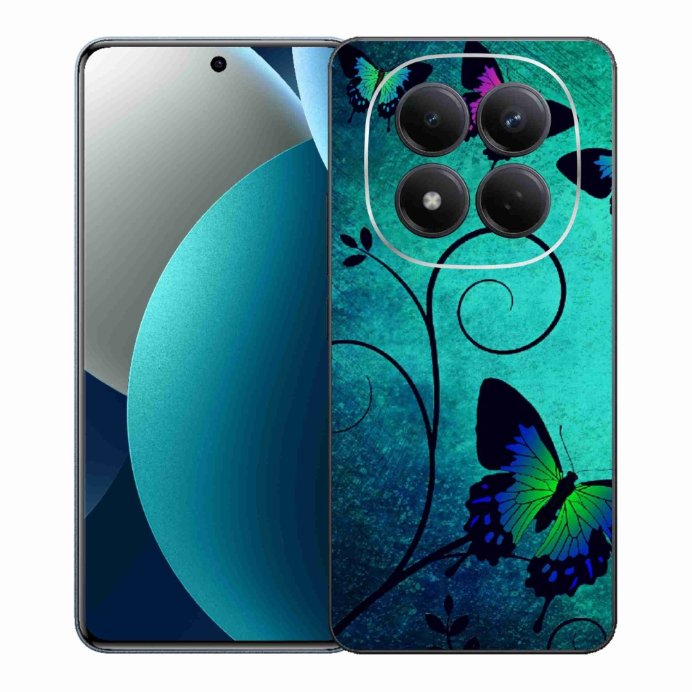 Gél borítás mmCase a Xiaomi Redmi Note 15 Pro számára - színes pillangók